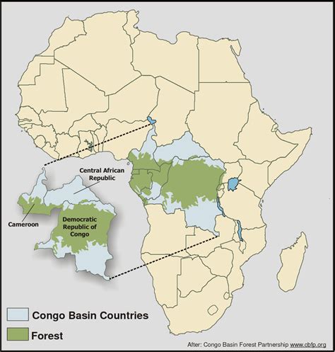 congo basin africa map